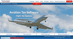 Desktop Screenshot of flighttaxsystems.com